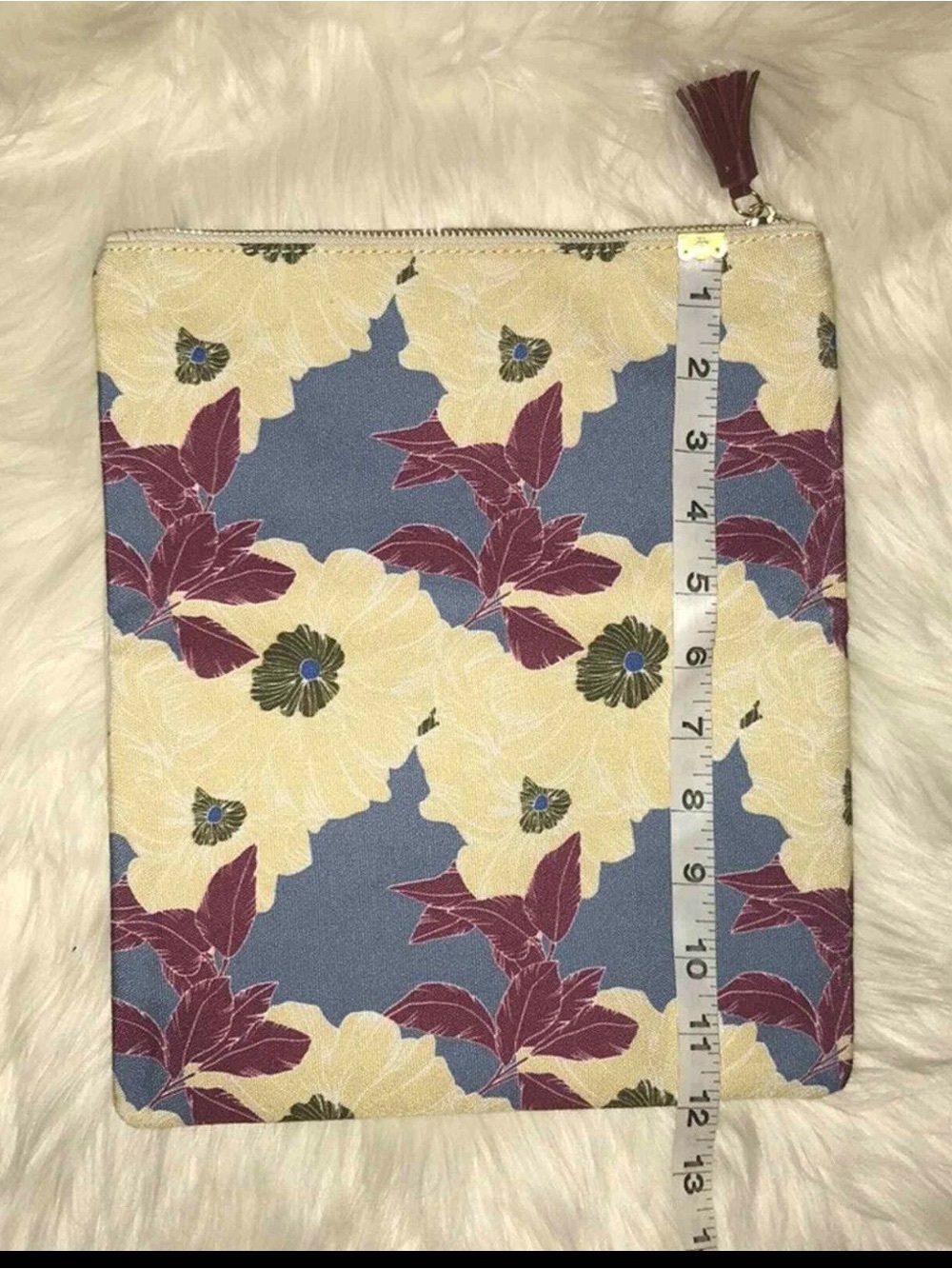Anthropologie Rachel Pally Bloom Reversible Clutch Vegan Pattern Bag Floral - Picture 7 of 8